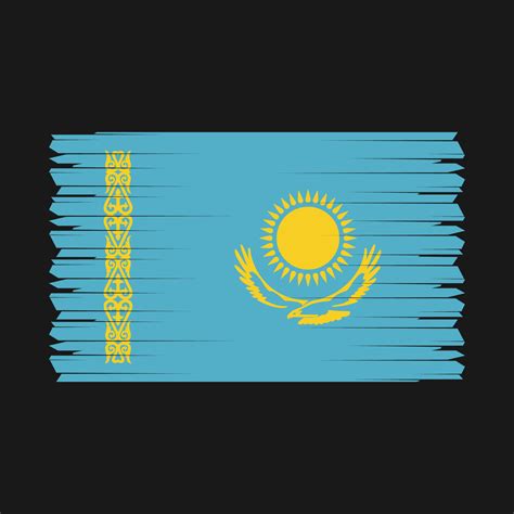 Kazakhstan Flag Vector 21683463 Vector Art at Vecteezy