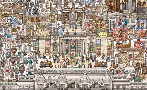 The Metropolitan Museum Of Art Map - John Kerschbaum S Epic Illustrated ...