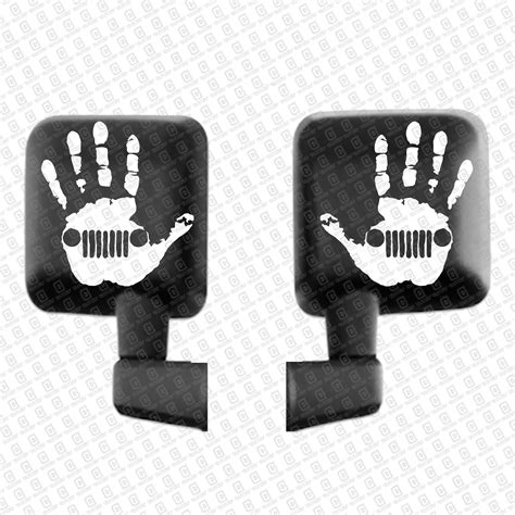 Pair Jeep Wave Vinyl Decal | Jeep Wrangler Decal