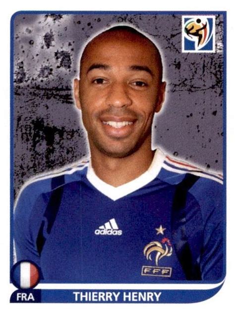 Thierry Henry of France. 2010 World Cup Finals card. Puma Jacket ...