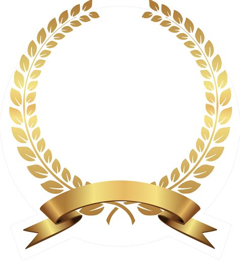 Download HD Golden Laurel Png - Gold Laurel Wreath Png Transparent PNG ...