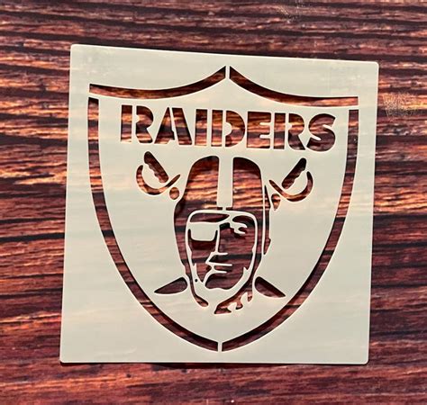 Las Vegas Raiders Stencil Raiders Cookie Stencil Airbrush | Etsy