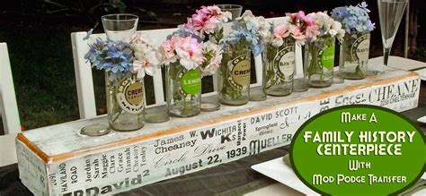 Make a rustic centerpiece for a family gathering - Mod Podge Rocks