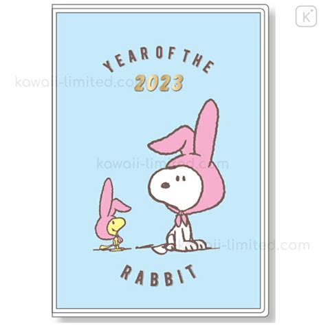 Japan Peanuts A6 Schedule Book - Snoopy Rabbit 2023 | Kawaii Limited