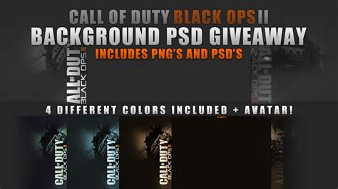 CoD: Black Ops 2 Background PSD Giveaway by TriigzHD on DeviantArt