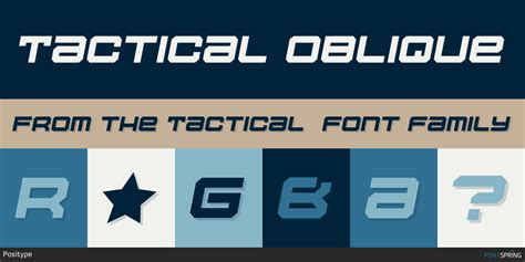 Tactical Font | Fontspring