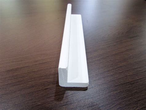 Decorative Plastic Foam PVC Trim Moulding For Inteiror Wall Edging White