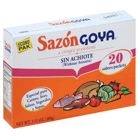 Goya Sazon Seasoning Without Annatto Econo Pak - Shop Spice Mixes at H-E-B