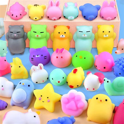 Buy Mochi Squishy Toys 20 Pcs Mini Squishy Animal Squishies Party ...