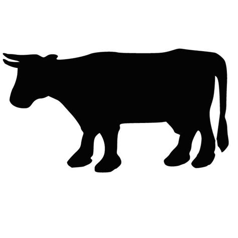 Cow Silhouette Outline at GetDrawings | Free download