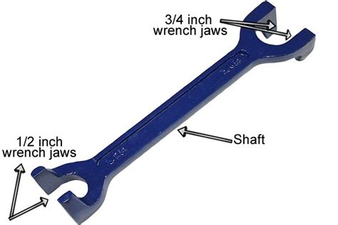 What are the parts of a fixed basin wrench? - Wonkee Donkee Tools