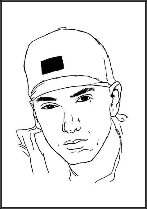 Eminem coloring pages. Free printable PDF - Free printable coloring ...