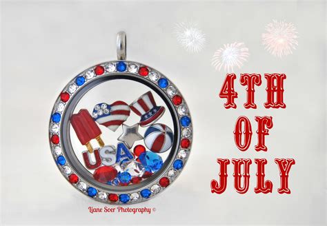 Fill your Origami Owl locket with charms that represent your Independence Day holiday at htt ...