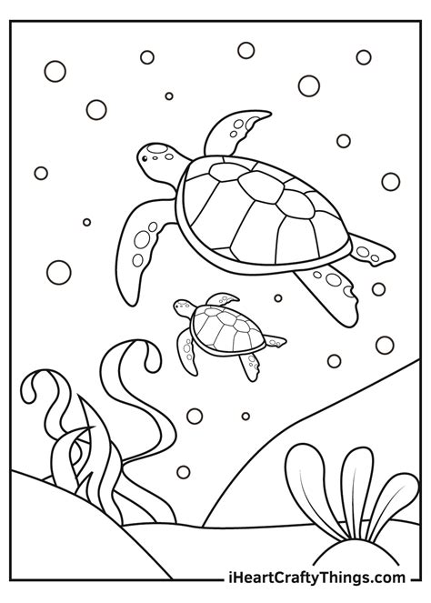 Sea Turtle Coloring Pages (Updated 2021)