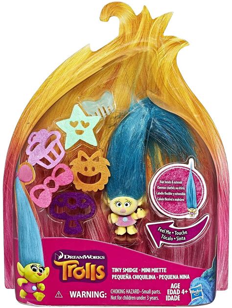 Trolls Hair Raising Tiny Smidge Figure Hasbro Toys - ToyWiz