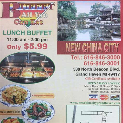 Online Menu of New China City Restaurant, Grand Haven, Michigan, 49417 ...