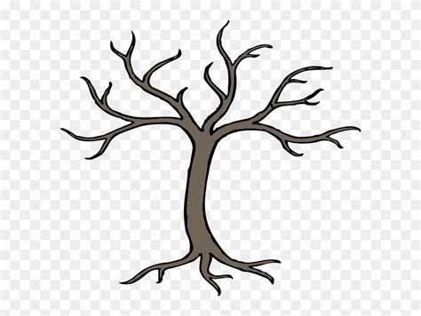 Tree With Branches Drawing - Free Transparent PNG Clipart Images Download