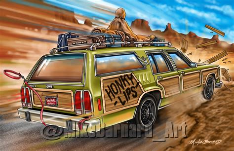 National Lampoon's Vacation Family Truckster signed art | Etsy