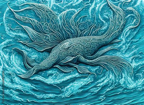 Mystic water creature, Generative AI Illustration Stock Illustration | Adobe Stock