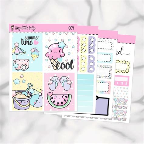 Planner Stickers Mini Kit 009 - Etsy