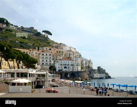 The beach at Amalfi, Italy Stock Photo - Alamy