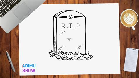 How to Draw Tombstone - YouTube