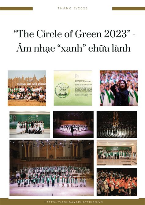 “The Circle of Green 2023” - Âm nhạc “xanh” chữa lành