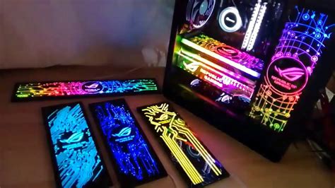 MOD RGB Lighting Panel For PC Case VGA Backplate - YouTube