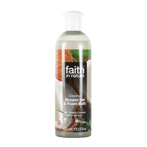 Faith Nature Coconut Shower Gel Foam Bath 400ml - Forest Whole Foods