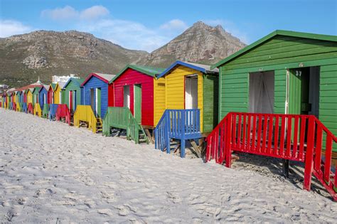 The Vividly Colorful Bo-Kaap Homes and Muizenberg Beach Bungalows in ...