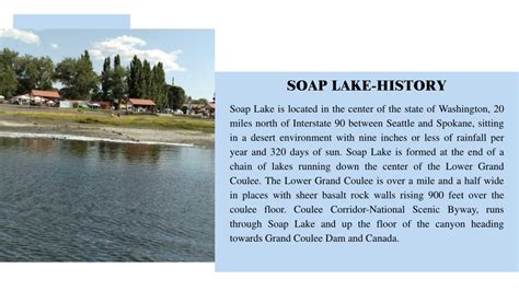 PPT - Discover the Soap Lake History Soap Lake Resort RV Park PowerPoint Presentation - ID:13059138