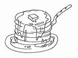 Pancake Coloring Pages Printable sketch template