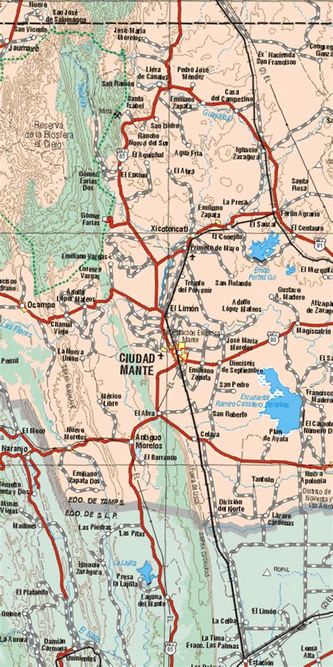 Mapa de Tamaulipas mexico [14] - Mapa de Tamaulipas, Mexico, S. Seccion 14/16