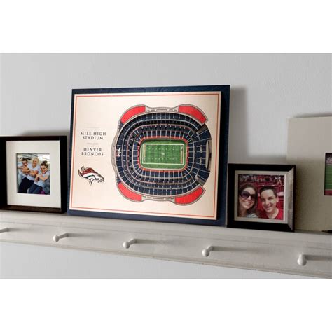 StadiumViews Denver Broncos 5-layer Stadiumviews 3D Wall Art Youthefan ...