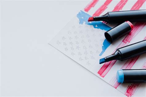 Free Photo | Sketching of American flag