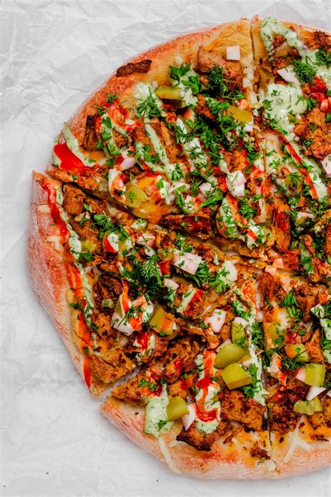 Vegan Shawarma Pizza (Homemade) | Two Market Girls