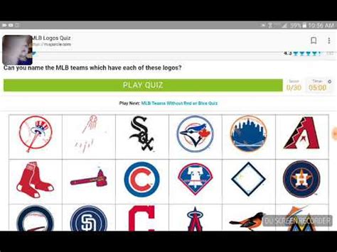 MLB LOGO QUIZ - YouTube