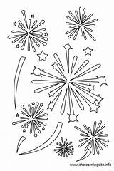 Fireworks Coloring Pages Printable Sketch Page sketch template