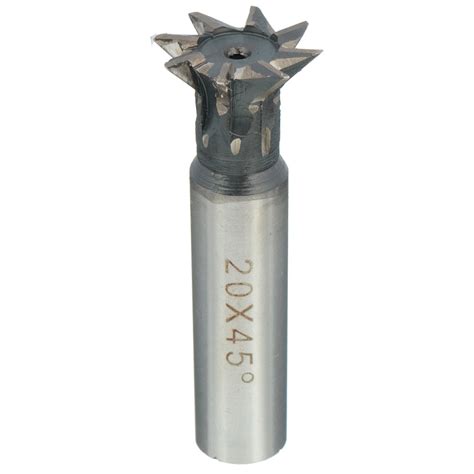 20mm Dia 45 Degree Straight Shank HSS Dovetail Milling Cutter Mill Tool ...