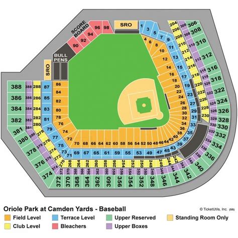 orioles seating chart | Seating charts, Camden yards, Stadium seating