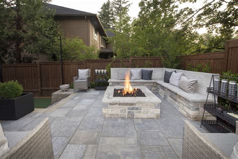 Backyard Design - Paradise Restored Landscaping | Concrete patio designs, Outdoor fireplace ...