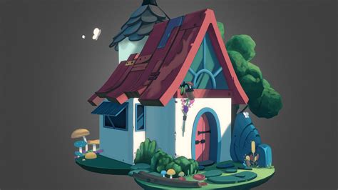 Fantasy Elf House - 3D model by Selkhe [639cb68] - Sketchfab