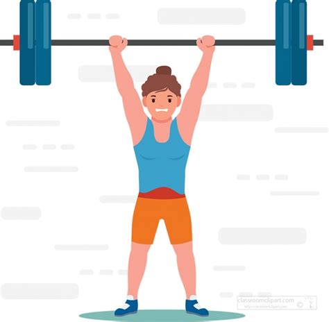 Weightlifting Clipart-man weight lifting sports clipart