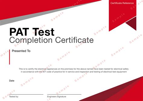 PAT test Certificate - iCertifi