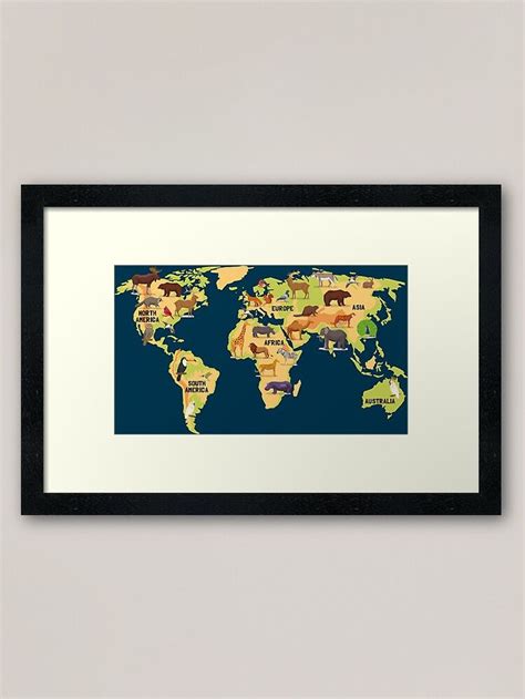 "4K World Continents Animals Map | HD Continents With Animals Map Of The World | HD Animals ...