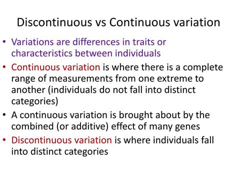 Continuous And Discontinuous Variation : BBC - Standard Grade Bitesize Biology - Variation ...