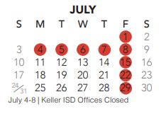 Keller High School - School District Instructional Calendar - Keller Isd - 2022-2023