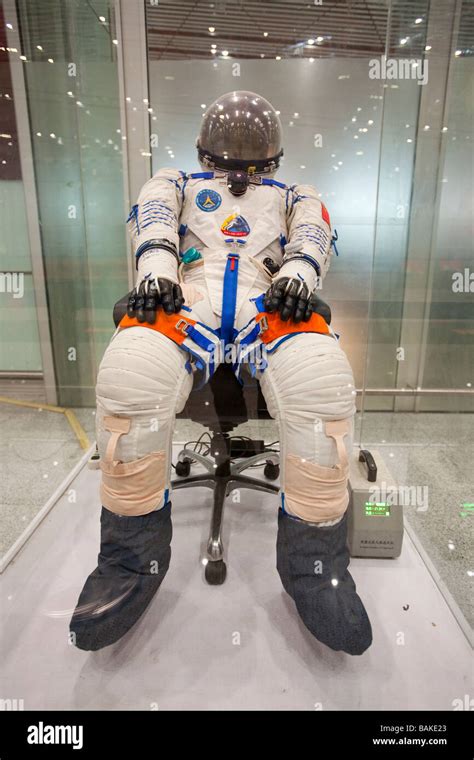 Chinese astronaut s suits on display in Beijing airport China Stock ...