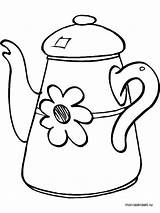 Kettle coloring pages sketch template