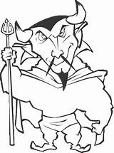Demon With Pitchfork coloring Page  Free Printable Coloring Pages sketch template